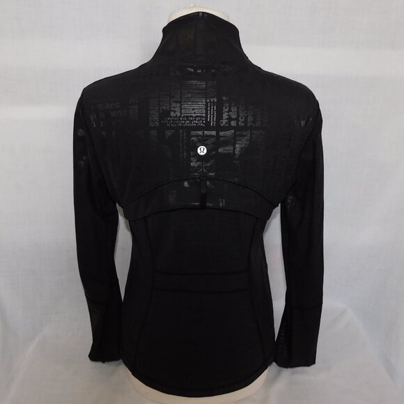 Lululemon Define Jacket Manifesto 20YR Spark Foil Shine Black Ltd Ed Womens 10 - Picture 11 of 14